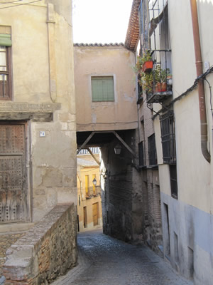 alley with stone paving